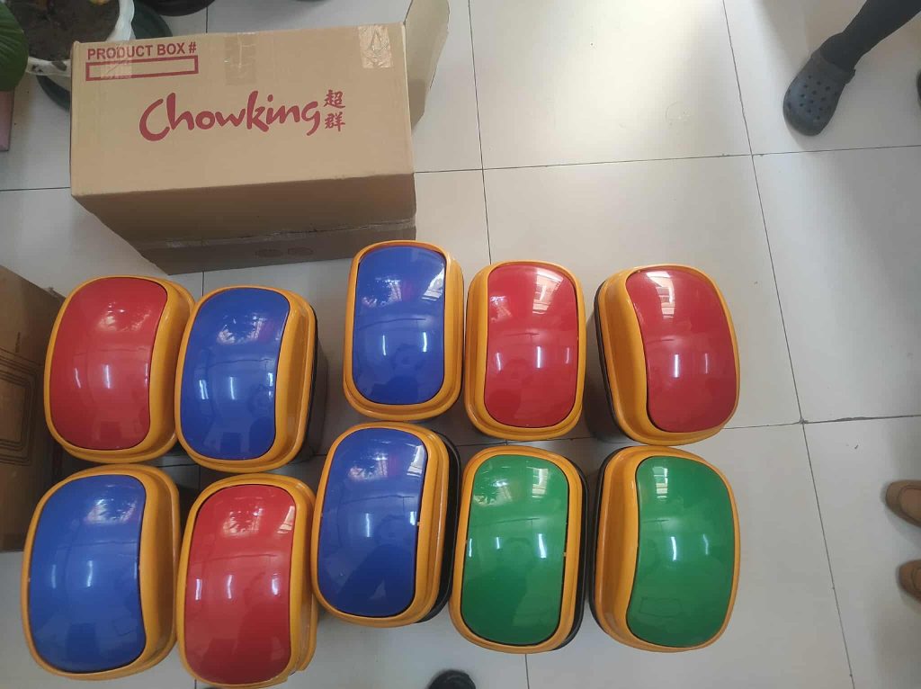 Chowking Helps Keep GES Clean with Trash Bin Donation